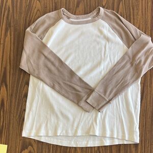 GAP Long Sleeve Shirt - Cream and Tan